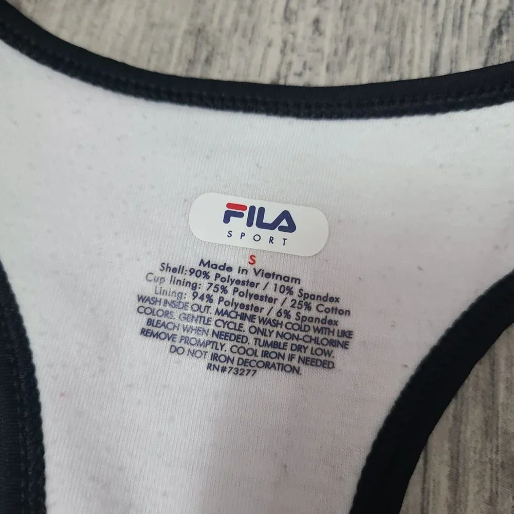 Fila women's athletic racerback workout tank top pink multi color size small - Picture 7 of 8